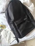 袋鼠雙肩包男初中高中大學(xué)生書(shū)包男女大容量旅行包背包時(shí)尚休閑電腦包 黑色（單包 無(wú)掛件） 曬單實(shí)拍圖