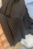 UR2025冬季新款女裝氣質(zhì)簡(jiǎn)約翻領(lǐng)半開(kāi)襟坑條針織衫UWM950148+ 曬單實(shí)拍圖