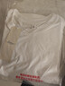 班尼路（Baleno） 白色內搭長(cháng)袖t恤女2025秋冬純棉寬松大碼休閑基礎款打底衫女上衣 曬單實(shí)拍圖