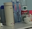 美的（Midea）便攜電熱水杯加熱杯電熱水壺保溫燒水杯350ml迷你旅行出差沖奶泡茶智能恒溫316L不銹鋼MK-DB35X22 曬單實(shí)拍圖