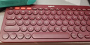 羅技（Logitech）K380多設備藍牙鍵盤(pán)安卓手機無(wú)線(xiàn)鍵盤(pán)多彩平板電腦藍牙無(wú)線(xiàn)鍵盤(pán)女生用辦公鍵盤(pán) K380多設備藍牙鍵盤(pán)(紅色) 曬單實(shí)拍圖