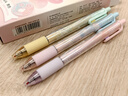 得力（deli）櫻花系列按動(dòng)中性筆 香味速干墨水 0.5mmST頭按動(dòng)學(xué)生刷題筆簽字筆 黑色12支/盒SA707 曬單實(shí)拍圖