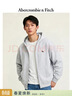 Abercrombie & Fitch經(jīng)典小麋鹿圖案美式復古毛圈布連帽衛衣外套26春男裝122-6183 淺灰色 M (180/100A) 尺碼偏大，建議小一碼 曬單實(shí)拍圖