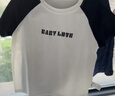 babylove【清倉】嬰兒短袖t恤夏季薄款速干男女寶寶上衣休閑戶(hù)外防曬夏裝 黑白印象 110 曬單實(shí)拍圖