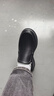 VOLO犀牛男鞋商務(wù)休閑皮鞋男士一腳蹬套腳鞋子厚底 黑色 40  曬單實(shí)拍圖
