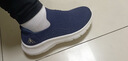 足力健老人鞋中老年休閑軟底散步鞋送禮物輕便爸爸鞋26117043J休閑藍 40 曬單實(shí)拍圖