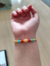 周大生腕美黃金手串足金硬金六字真言金珠琺瑯手鏈送女友 圓珠串4.1g 曬單實(shí)拍圖