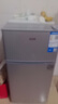 奧克斯小冰箱家用小型迷你冷藏冷凍兩用出租房宿舍用節能省電寢室辦公室電冰箱 【凈化去味】156銀色【高效保鮮 銅管速冷】42L 曬單實(shí)拍圖