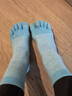 浪莎五指襪女夏季薄款女士襪子純棉休閑中筒大網(wǎng)眼個(gè)性腳趾襪5雙 曬單實(shí)拍圖