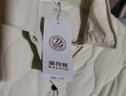 波司登（BOSIDENG）春秋輕薄羽絨服女短款90絨襯衫領(lǐng)商務(wù)寬松顯瘦保暖外套 奶油淺米7392 L 170/92A 體重約140-150斤 曬單實(shí)拍圖