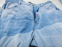 太平鳥(niǎo)男裝夏季淺色錐形牛仔褲男褲子B2HAD2E07 藍色1（錐型） 3XL 曬單實(shí)拍圖