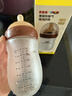 貝因美嬰兒防脹氣玻璃奶瓶0-6-12個(gè)月寶寶仿母乳偏心斷奶奶嘴一歲以上 曬單實(shí)拍圖