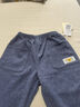 拉比男女童春秋季貼袋束口長(cháng)褲寬松兒童長(cháng)褲運動(dòng)褲衛褲休閑褲 牛仔 110 曬單實(shí)拍圖