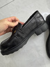 百麗（Belle）元寶樂(lè )福鞋女鞋2026春季新款商場(chǎng)同款羊皮黑色小皮鞋E9L1DAA6預售 黑色 36 (230mm) 曬單實(shí)拍圖