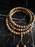 珈品文萊老料天然沉香手串108顆桶珠多圈手鏈正宗沉香項鏈脖掛男女士 9*8mm*108顆*19g 曬單實(shí)拍圖