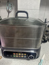 蘇泊爾（SUPOR）有鈦電蒸鍋 家用多功能燉蒸煮一體電熱鍋 0涂層不銹鋼底電煮鍋 18L電火鍋多用途鍋 ZN30FC1269 曬單實(shí)拍圖