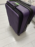 不萊玫行李箱女拉桿箱登機旅行箱男密碼大容量側開(kāi)三代20英寸 烏梅紫色 曬單實(shí)拍圖