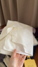 ELLE白色褶皺設計感襯衫女2025秋季新款不規則高級感無(wú)袖純棉襯衣 白色 S 曬單實(shí)拍圖