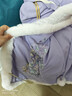 安妮優(yōu)兒（Anneyol）漢服女童秋冬古風(fēng)連衣裙國風(fēng)唐裝兒童古裝裙子冬季 紫色裙子 120 曬單實(shí)拍圖