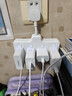 國際電工 柔性插座轉換器無(wú)線(xiàn)插排多孔家用USB充電多功能一轉多電源接線(xiàn)板 柔性品字形一轉八【獨立開(kāi)關(guān)】 曬單實(shí)拍圖