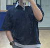 森馬（Semir）王安宇同款丨POLO衫男26夏季假兩件拼接翻領(lǐng)短袖上衣109326115110 曬單實(shí)拍圖