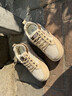 啄木鳥(niǎo)女鞋子2026新款透氣老爹鞋女跑步運動(dòng)鞋女防滑厚底增高鞋子女款 卡其色 38 曬單實(shí)拍圖