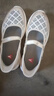 足力健正品老人鞋女網(wǎng)面透氣單鞋防滑一字帶蕾絲媽媽鞋一腳蹬布鞋 曬單實(shí)拍圖