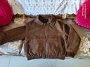 UR冬季新款女裝琥珀流光拼接毛領(lǐng)拉鏈呢料外套UWG150134 棕色格子 (偏寬松) M 曬單實(shí)拍圖