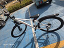 千里達26款M985ELITE山地自行車(chē)禧瑪諾21速油壓碟剎學(xué)生成人通勤單車(chē) 云帆白- 21速 27.5*17寸 推薦:170-190cm左右 曬單實(shí)拍圖