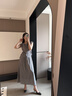 尚靜亞麻氣質(zhì)套裝女2026夏季新款無(wú)袖抽褶上衣女收腰顯瘦半身裙兩件套 高質(zhì)灰 M 曬單實(shí)拍圖