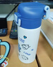 富光智趣保溫杯兒童316不銹鋼真空杯小學(xué)生水杯簡(jiǎn)約男女便攜式茶杯子 小蒂藍 400mL【IP款】 曬單實(shí)拍圖