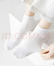 歐迪芬5雙女士襪子女100%純棉春夏季10A抑菌防臭舒適透氣短筒襪女 白色 曬單實(shí)拍圖