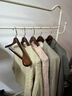 淑度實(shí)木衣架家用衣柜掛衣木質(zhì)西裝衣服撐子短頸防滑無(wú)痕掛衣架晾曬架 5個(gè)裝【短頸省空間】高品質(zhì)實(shí)木衣架 曬單實(shí)拍圖