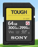 索尼（SONY）64GB SD存儲卡 SF-G64T/T1 SF-G系列 TOUGH規格三防卡  讀取300MB/S寫(xiě)入299MB/S 相機內存卡 曬單實(shí)拍圖