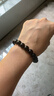京瑩天然黑曜石手串男女款護身符招財轉運馬年水晶手鏈送男女友禮物 曬單實(shí)拍圖