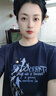 真維斯（Jeanswest）100%全棉短袖女款夏季2026新款寬松小個(gè)子韓版t恤女裝落肩半袖衫 藏青 星河月夜_Z L 曬單實(shí)拍圖
