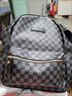 CARTELO新款男士背包格子圖案皮質(zhì)雙肩包大學(xué)生書(shū)包電腦背包 曬單實(shí)拍圖