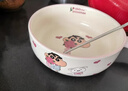 摩登主婦蠟筆小新泡面碗手柄碗個(gè)人專(zhuān)用碗具水果湯面碗烤碗-紅色 曬單實(shí)拍圖