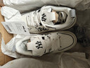 MLB官方汪蘇瀧同款運動(dòng)鞋女鞋子 休閑鞋撞色板鞋復古學(xué)長(cháng)鞋3ASXM096N 紐約洋基隊/米白 36.5 (230mm) 曬單實(shí)拍圖
