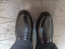 老人頭（LAORENTOU）老人頭皮鞋男中年休閑鞋真皮四季透氣商務(wù)男鞋爸爸鞋 TLA225 黑42 曬單實(shí)拍圖