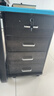 辦公室文件柜小型桌下帶鎖收納柜移動(dòng)加高四抽屜柜多層木質(zhì)儲物柜 黑胡桃色【四抽帶鎖】37CM 【京東快遞  送貨上門(mén)】 曬單實(shí)拍圖