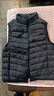 鴨鴨冬季新款女裝時(shí)尚羽絨馬甲女短款輕薄馬夾坎肩立領(lǐng)休閑氣質(zhì)背心K 黑色 2XL 曬單實(shí)拍圖