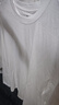 布先生明星同款長(cháng)袖T恤男士小白T內搭 長(cháng)袖標準T-圓領(lǐng)-白色 M(170) 曬單實(shí)拍圖