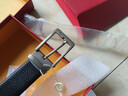 金利來(lái)皮帶男士針扣簡(jiǎn)約百搭腰帶禮盒頭層牛皮褲帶 生日禮物送禮 曬單實(shí)拍圖
