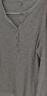 優(yōu)衣庫女裝羅紋亨利領(lǐng)T恤/長(cháng)袖修身短款內搭打底479591 487908 487908/02淺灰色 XL 曬單實(shí)拍圖