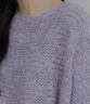 尚靜針織衫女26年春新女裝法式浪漫薰衣草鏤空溫柔風(fēng)小個(gè)子毛衣女上衣 曬單實(shí)拍圖