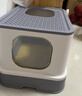 華元寵具（hoopet）貓砂盆全封閉式防外濺帶砂特防臭大號貓沙盆貓屎盆貓廁所貓咪用品 曬單實(shí)拍圖