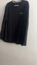 回力（Warrior）純棉t恤男春秋新款重磅運動(dòng)上衣男士寬松打底長(cháng)袖體恤 黑色  3XL 曬單實(shí)拍圖