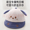 愛(ài)寶適嬰兒帽子春秋款寶寶鴨舌帽卡通棒球帽兒童外出遮陽(yáng)帽 藍小熊T150 曬單實(shí)拍圖
