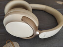 愛(ài)國者（aigo）頭戴藍牙耳機無(wú)線(xiàn)耳機ANC主動(dòng)降噪通降噪AI智能翻譯耳機超長(cháng)續航80H舒適佩戴玩游戲可用WE500米色 曬單實(shí)拍圖